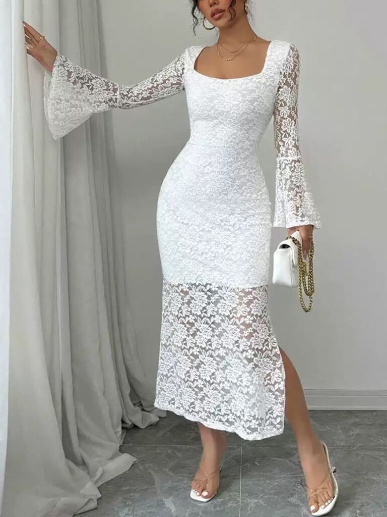 New Split Skirt Dress combines sexy fashion with refined elegance.